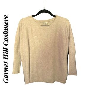 Garnet Hill Cashmere Cropped Sweater